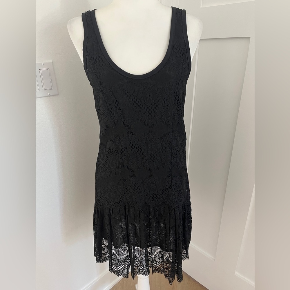 NWOT Rag & Bone Sz 2 Barbette LBD Black Lace Mini-Dress *Q16